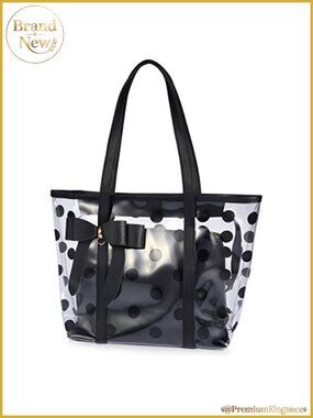 Clear PVC Tote Bag Multi-Use Shoulder Handbag Waterproof Beach Shopping Bag